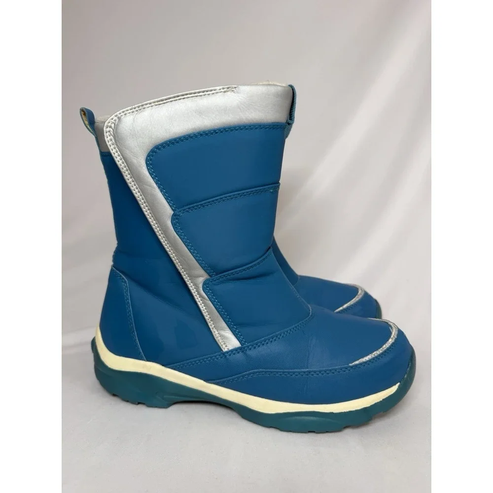 Lands' End Girls / Boys Snow Flurry Boots Youth Size 7 M Blue